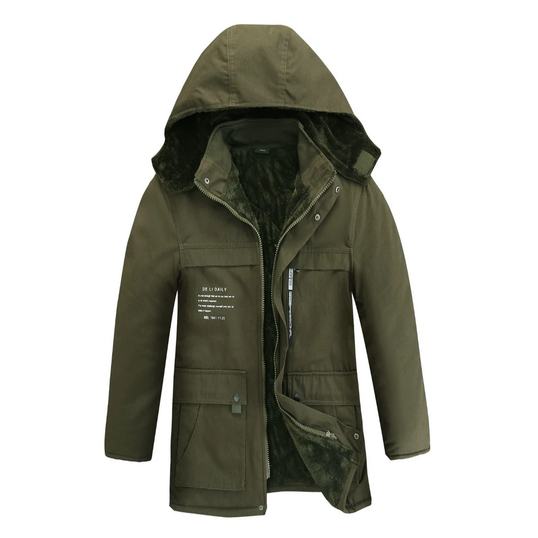 冬季中长款纯棉加绒加厚棉衣迷彩防烫耐磨保暖防寒棉服男劳保工装