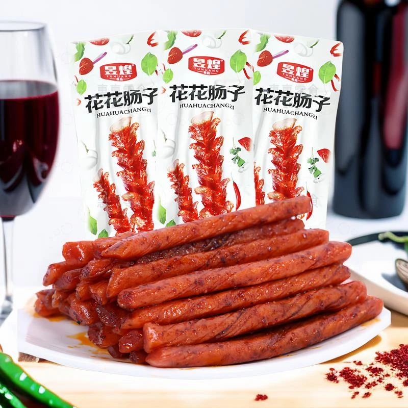 花花肠子素牛筋湖南风味麻辣零食小面筋素牛筋辣条童年解馋小零食