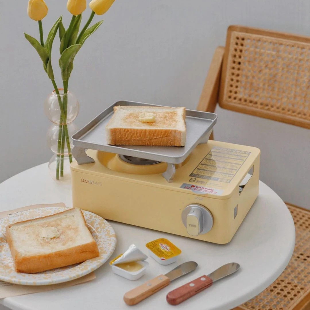 Dr.HOWS韩国卡式炉家用迷你户外便携野炊方便小巧气罐燃气灶轻便