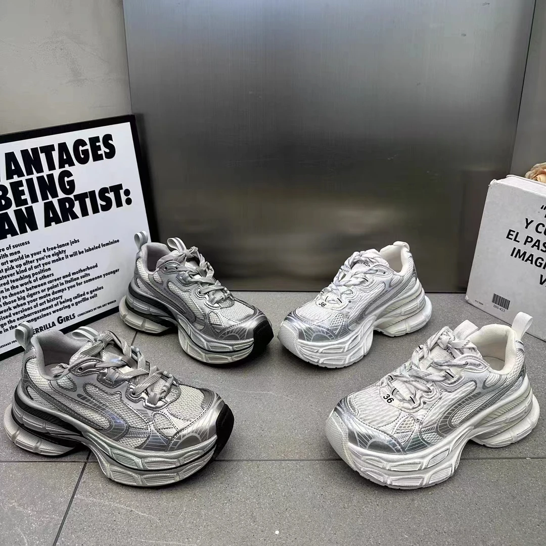 厚底运动老爹鞋女ins潮街拍2024新款夏季韩版百搭时尚爆款休闲鞋