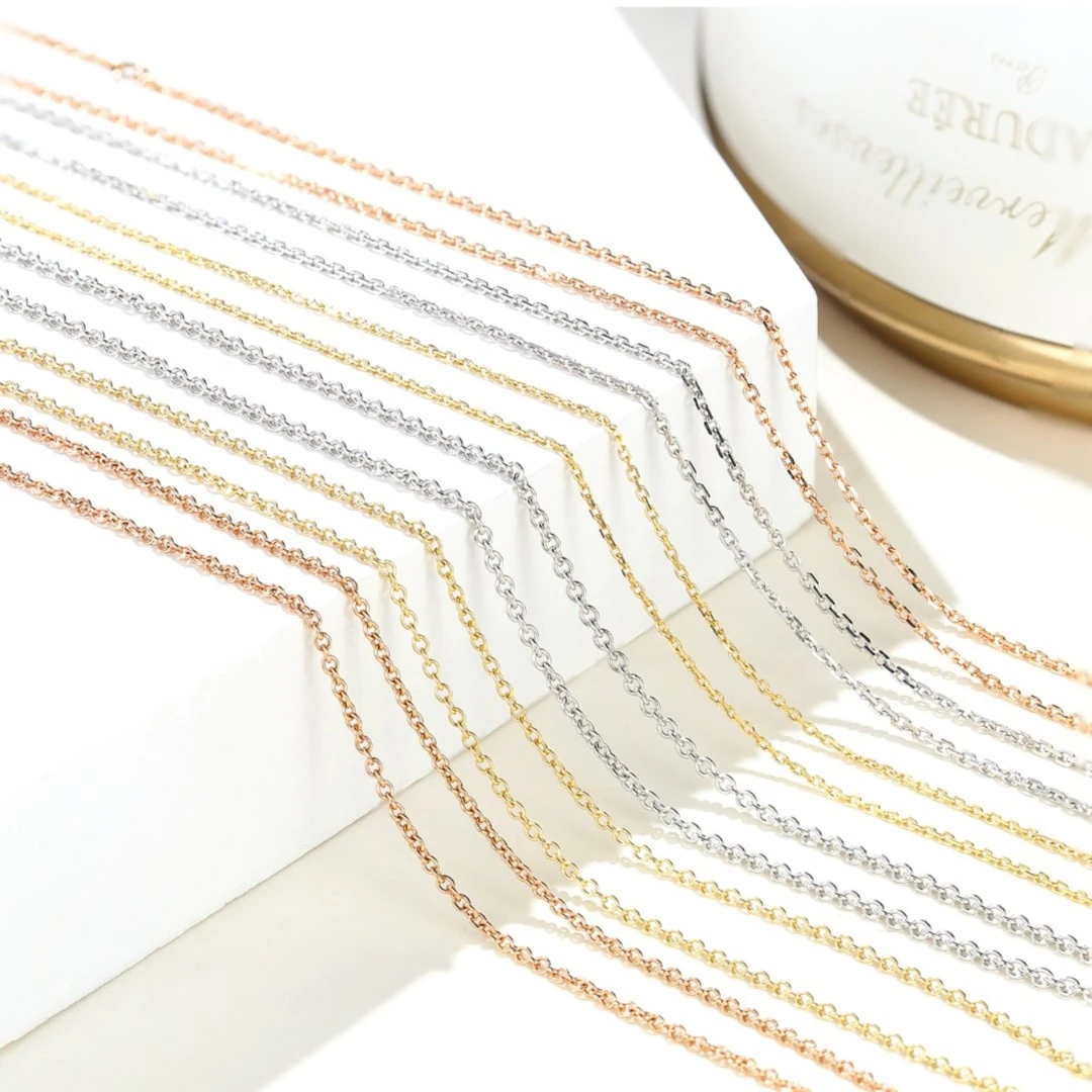 18K金卡家链可调节百搭时尚/气质金色极简/坠链简约/多样性发一件