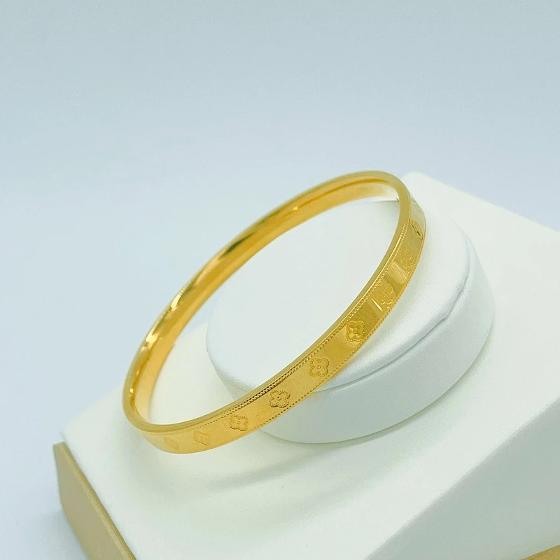 铜合金手镯 精工幸运草手镯