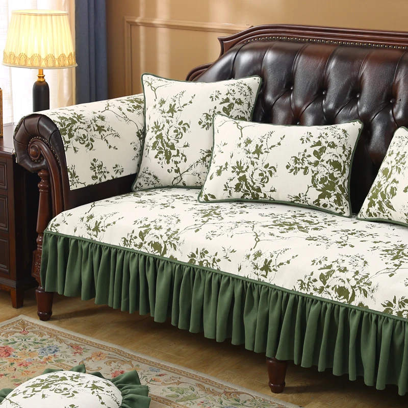 美式复古沙发垫新款2024四季通用沙发盖布高级感沙发套罩防滑耐磨