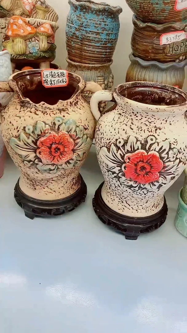 【闪购商品】陶瓷20CM以下@@L15清仓老桩2件套