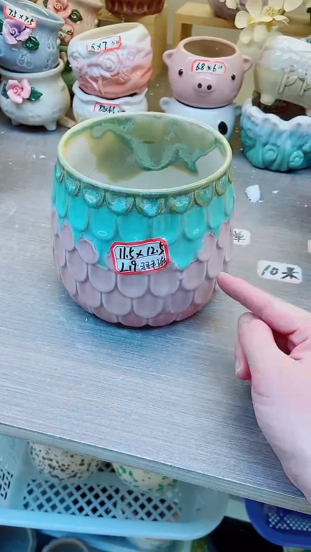 【闪购商品】陶瓷20CM以下@@L19羽毛渐变1个