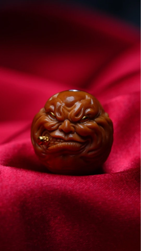 【猴头核桃】雕刻单颗·烟鬼王