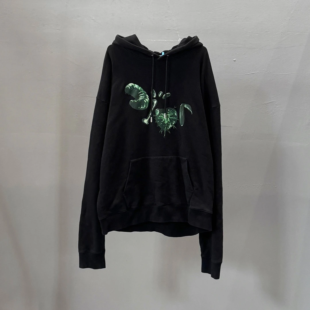 99新 DIOR/迪奥 &TS黑色连帽卫衣/XXL码/sw23348