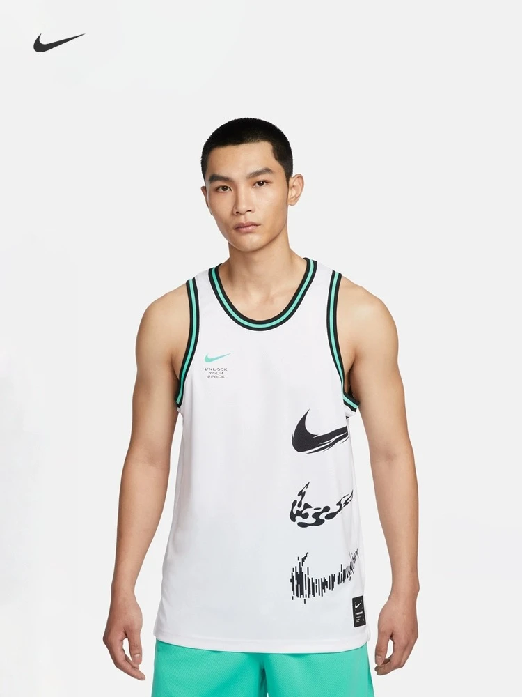 耐克Nike SS23耐高蓝球系列速干跑步透气背心FJ7228-100