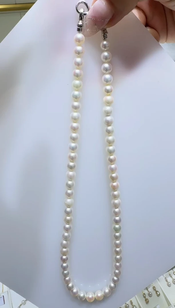 【闪购商品】海水珍珠颈饰银S925镶嵌海水珍珠项链