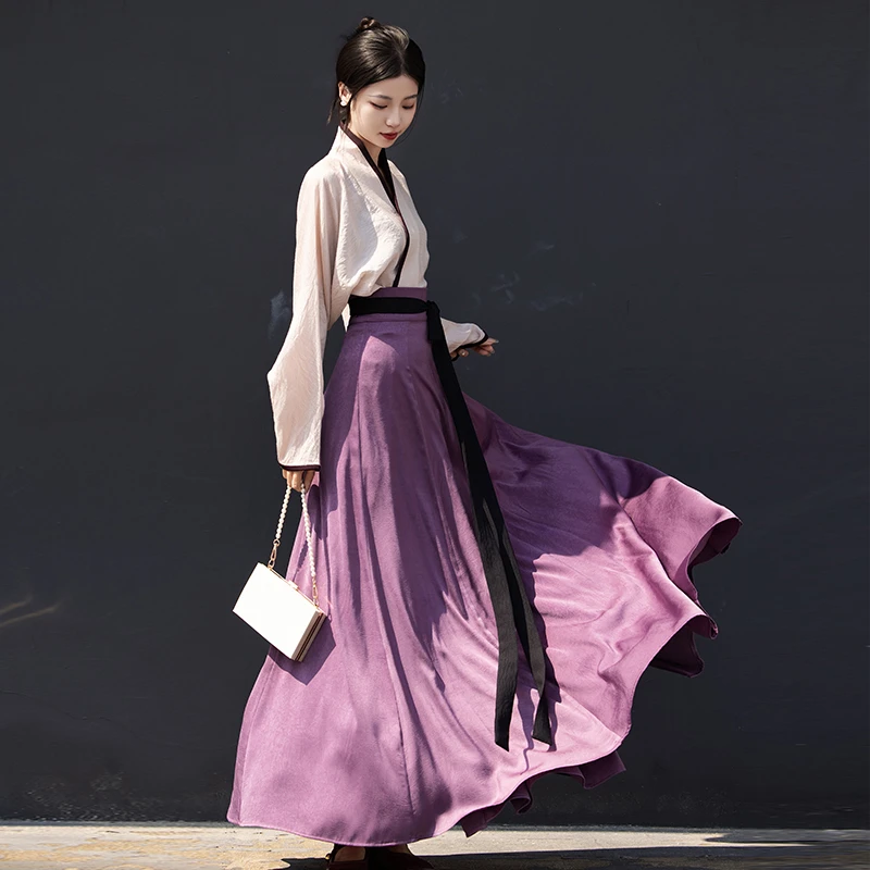 拟梦【夏至】原创国风配衬衫飞机袖一片式十破裙显瘦唐风省心穿搭