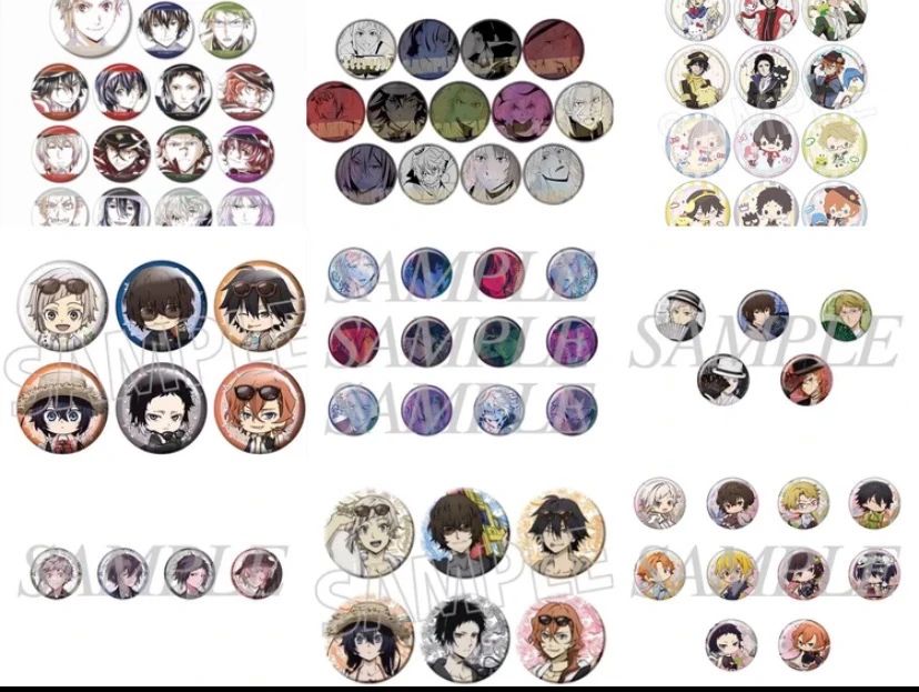 【文豪野犬】大博览会铜闪/扇子/迷你泳装/夏日/小花仙/三丽欧/吧唧