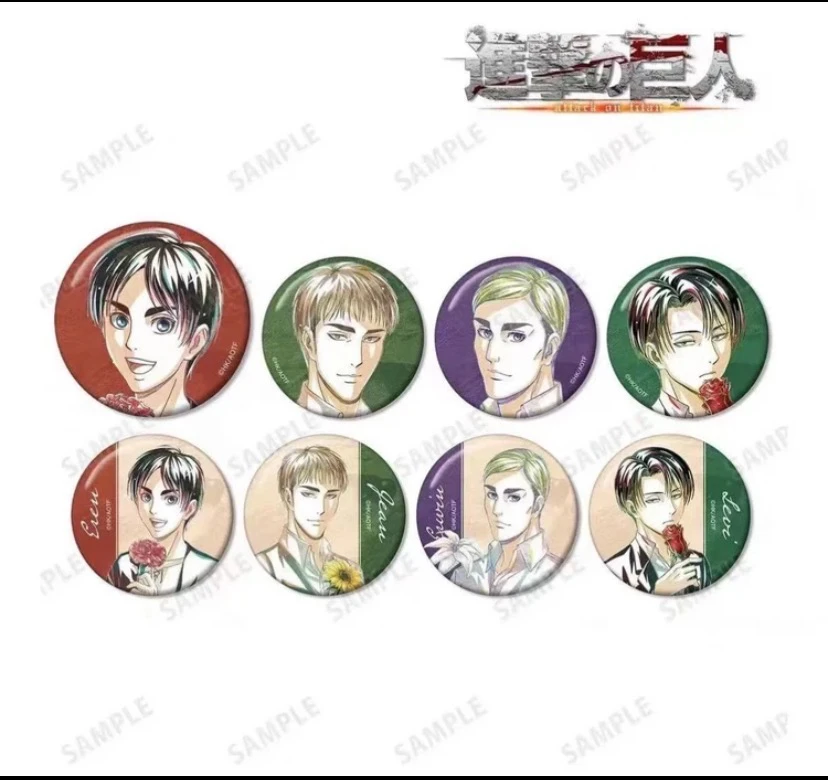 【进击的巨人】日谷正版-水彩花店Ver. 集换式吧唧潮玩盲盒