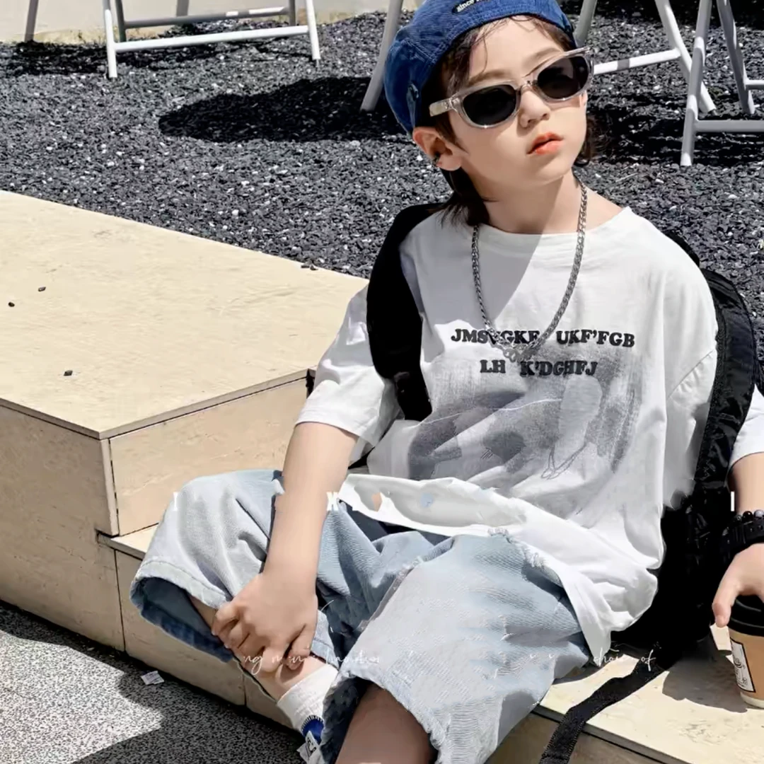 好多多果男女童夏季休闲时尚洋气T恤7135