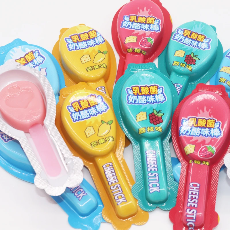 百分享乳酸菌奶酪味棒软糖混合水果味棒棒糖儿童休闲零食糖果批发
