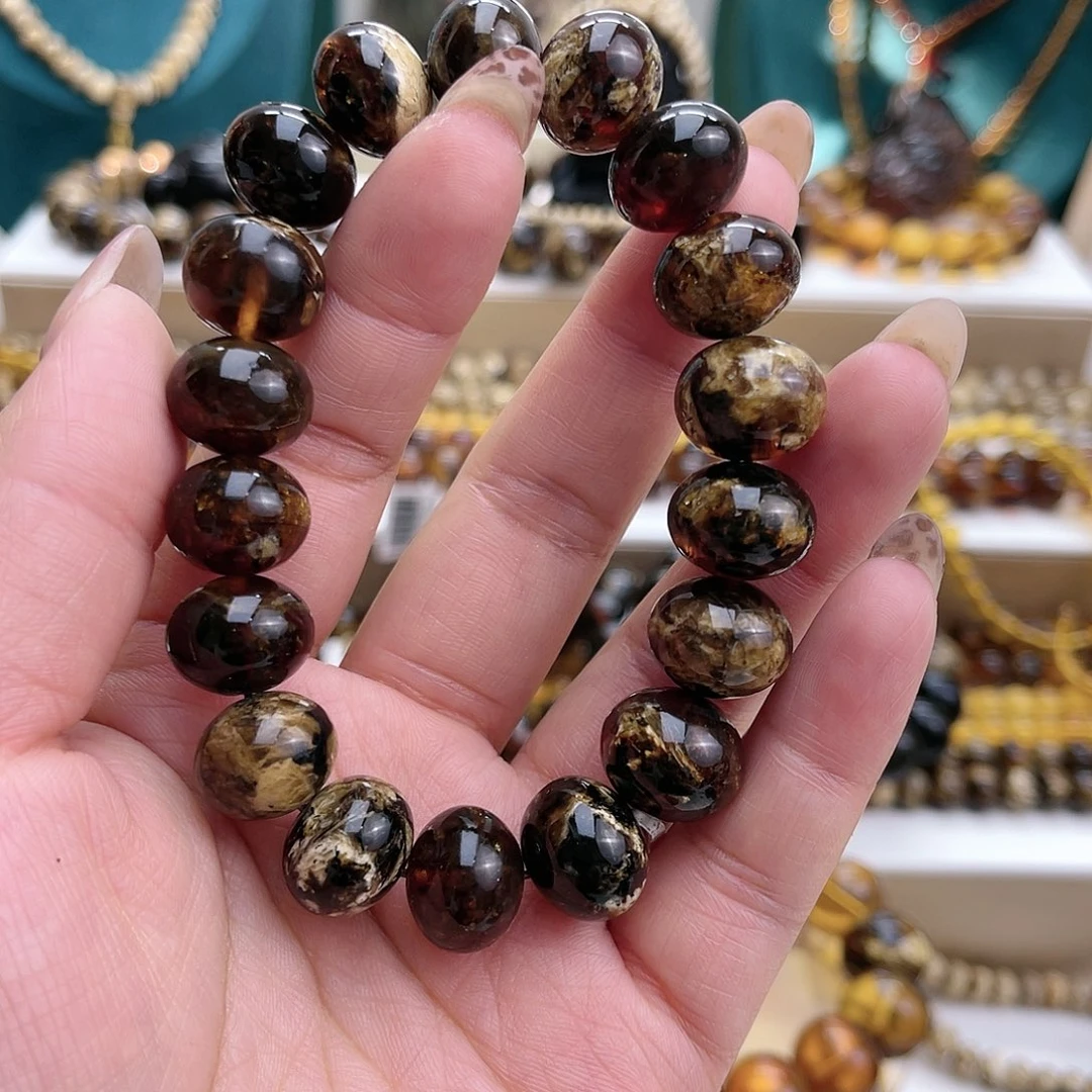 琥珀手串未镶嵌抚顺琥珀14