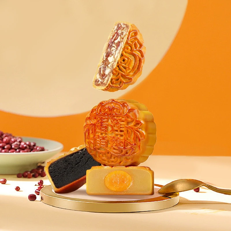 今比伦中秋月饼糕点礼盒装特产送礼高档经典广式低糖月饼蛋黄五仁