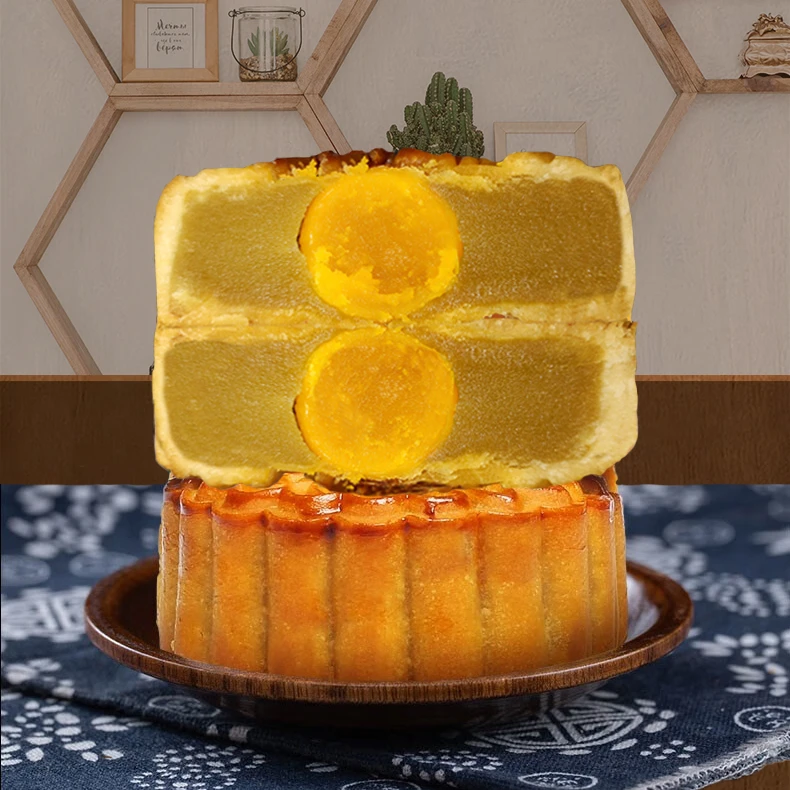 蛋黄白莲蓉传统口味广式怀旧月饼450克新鲜日期中秋传统送礼糕点