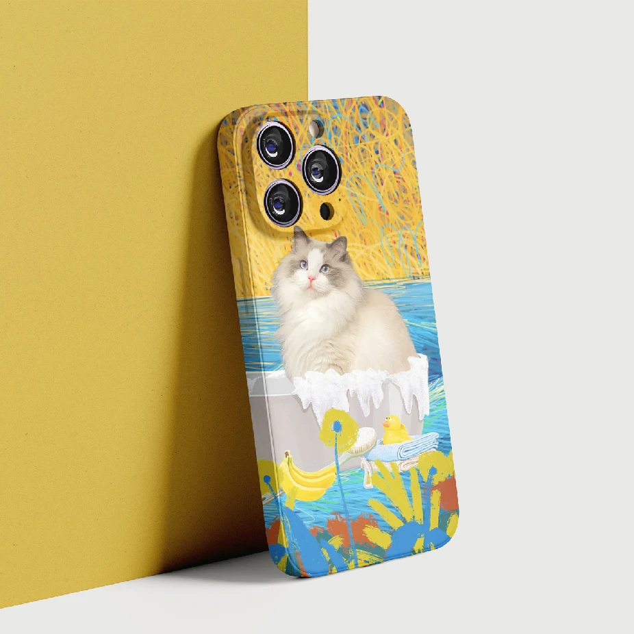 宠物定制手机壳【洗个香香】设计萌宠菲林壳全包防摔可爱个性壁纸