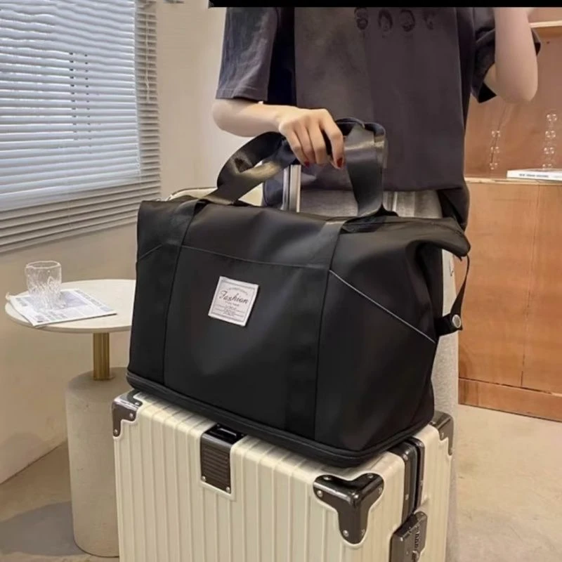 可套拉杆大容量干湿分离行李包男健身包女瑜伽运动包旅行袋登机包