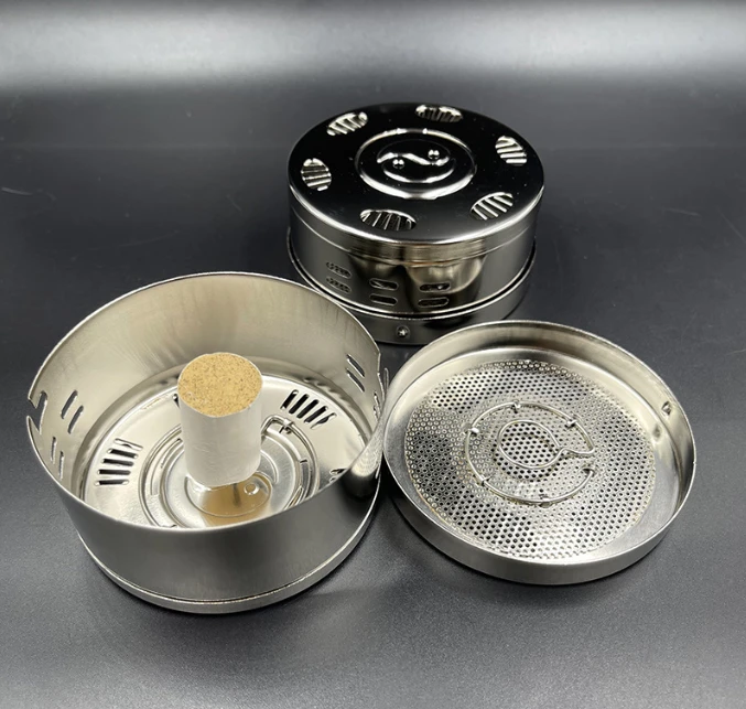 新款竖针艾灸盒随身灸钢悬灸罐家用批发全身通用布套腹部无烟灸器