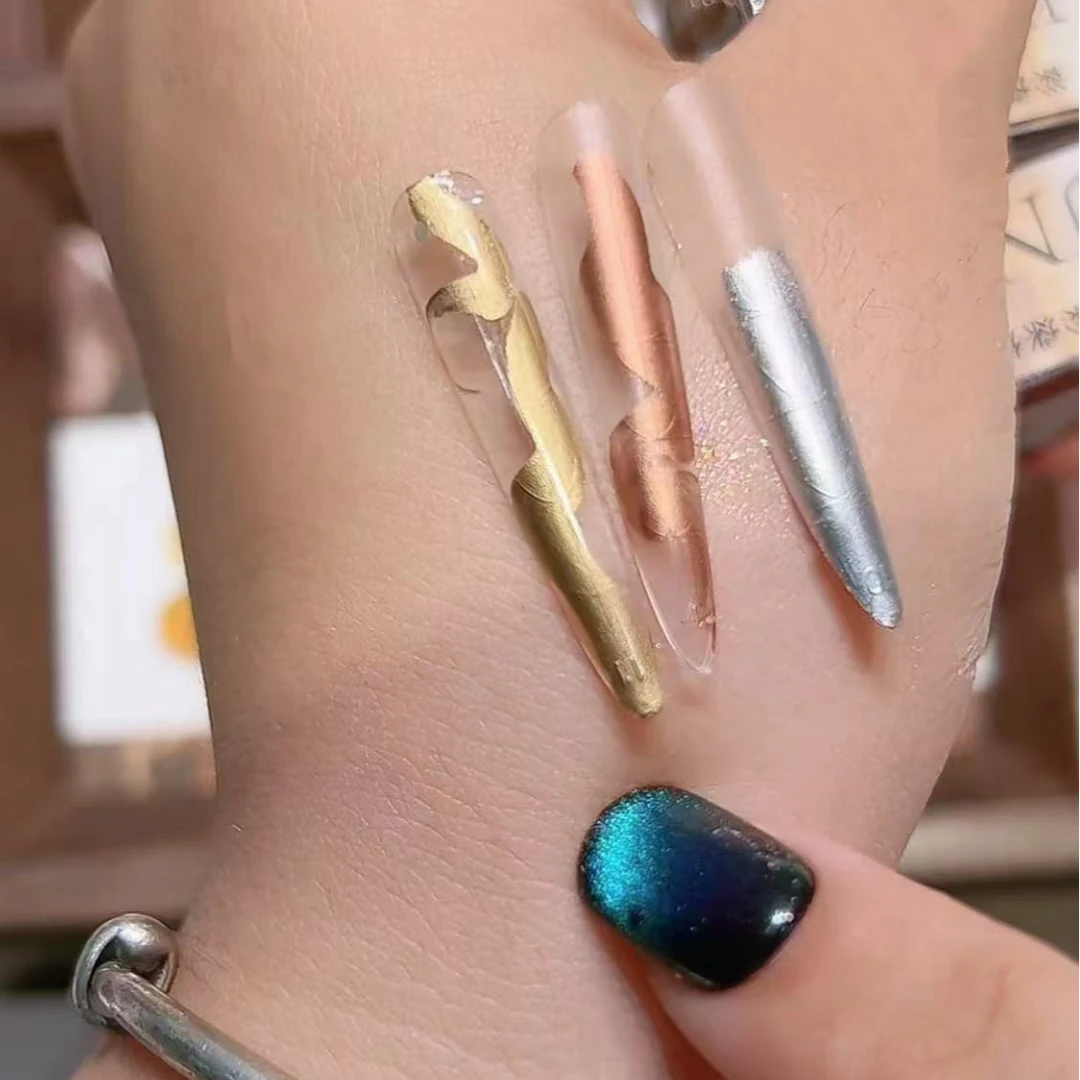 天使蓉蓉1金属彩染液 新款万能渐变晕染液古铜金色银色美甲店专用