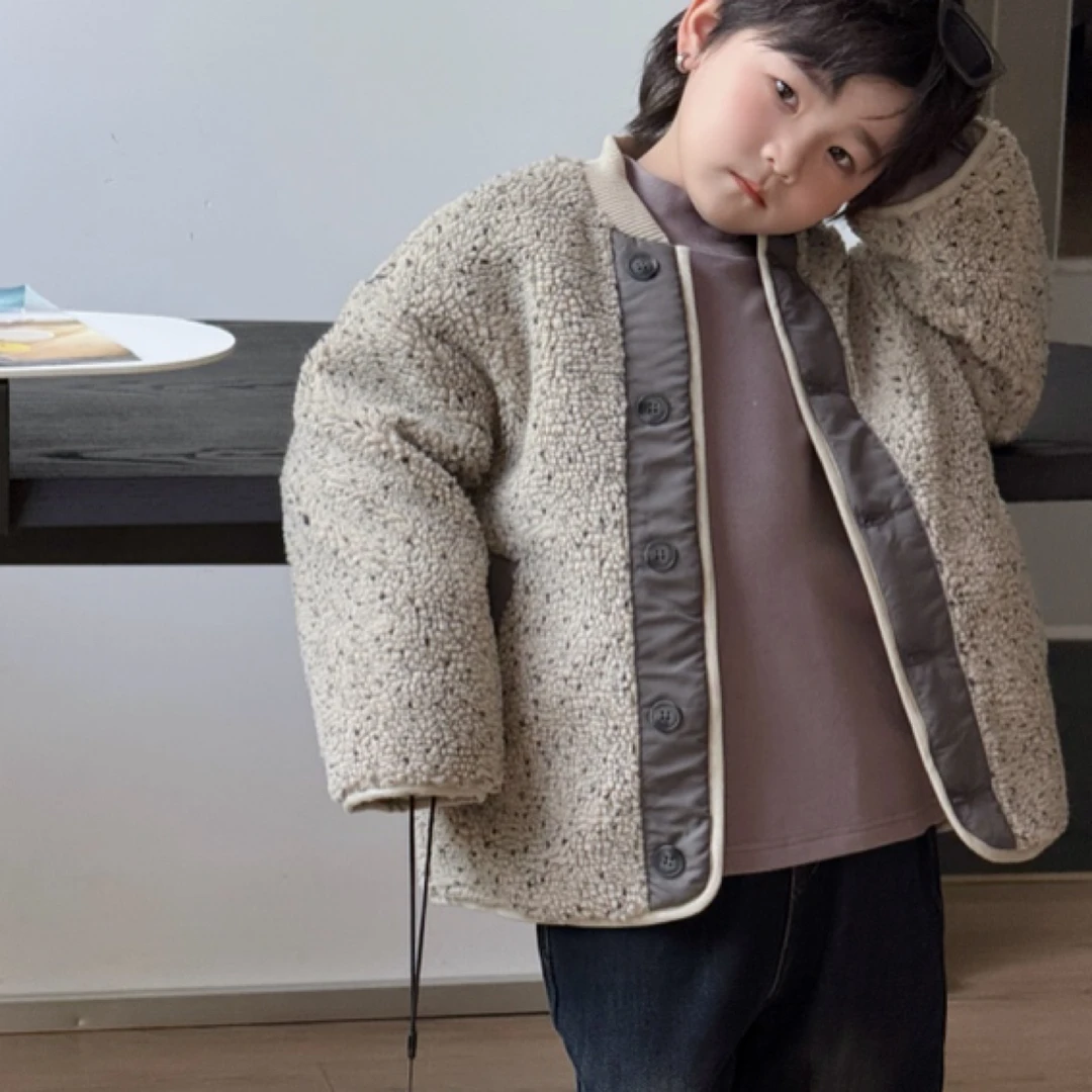 【断码福利】冬款加绒夹棉棒球服外套洋气儿童宝宝冬季加厚秋冬童装