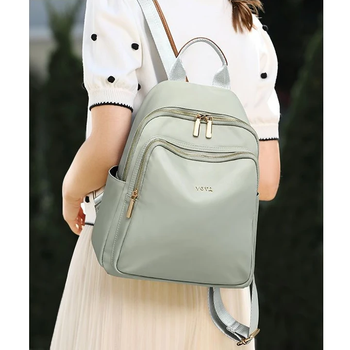 轻便双肩包女2025新款牛津布多隔层女士书包时尚百搭旅行背包女包