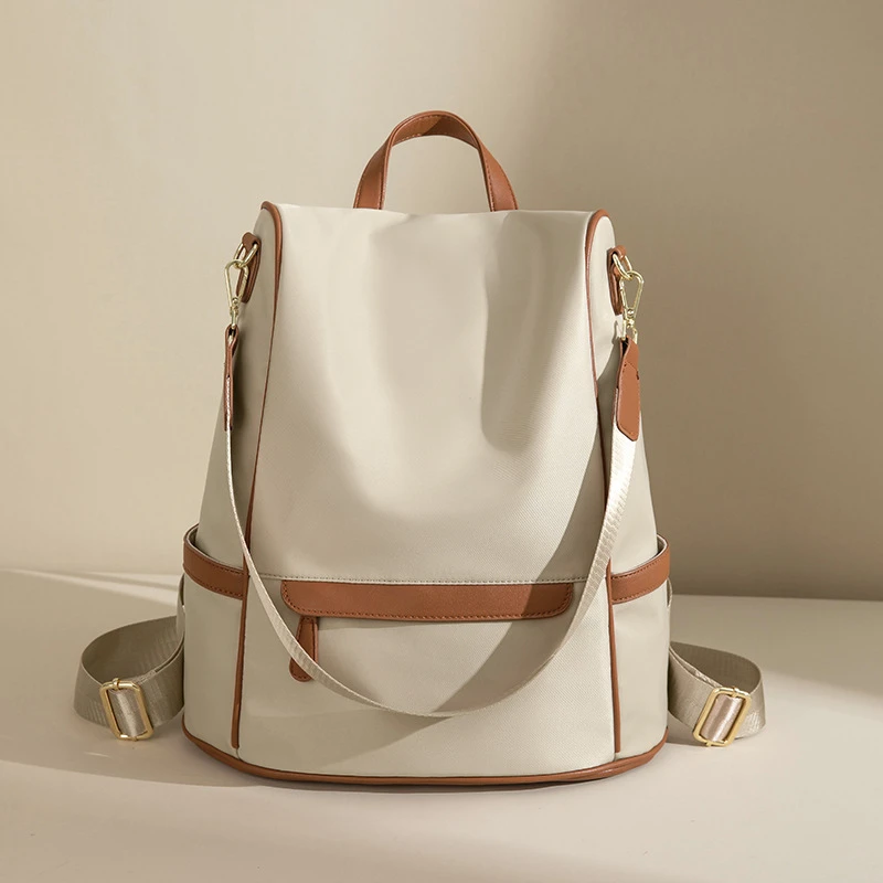 牛津布双肩包女2025新款时尚潮流百搭旅行大容量书包女士背包小包