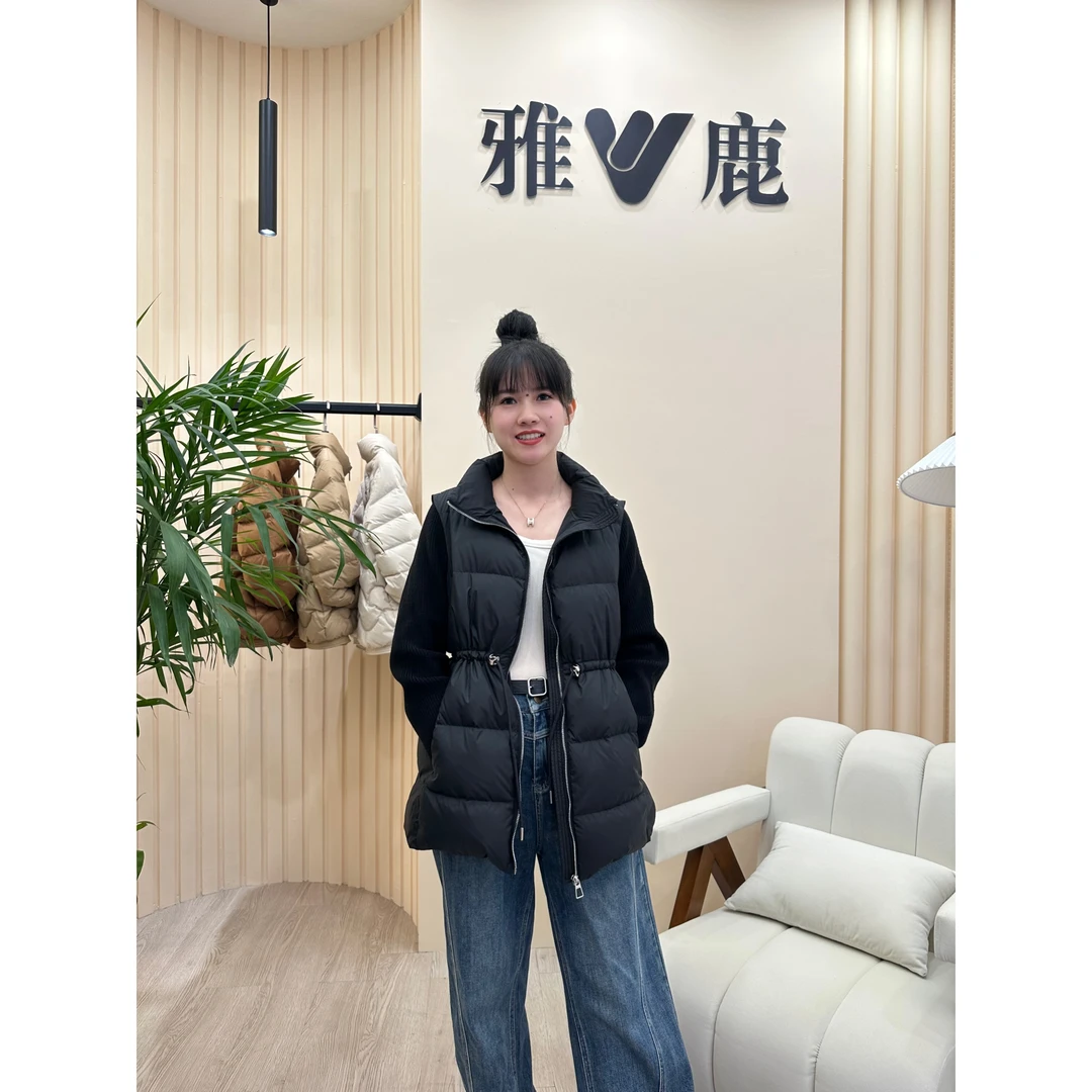YQX01Z00990雅鹿25年新款女装90%白鸭绒羽绒服韩版时尚秋冬休闲