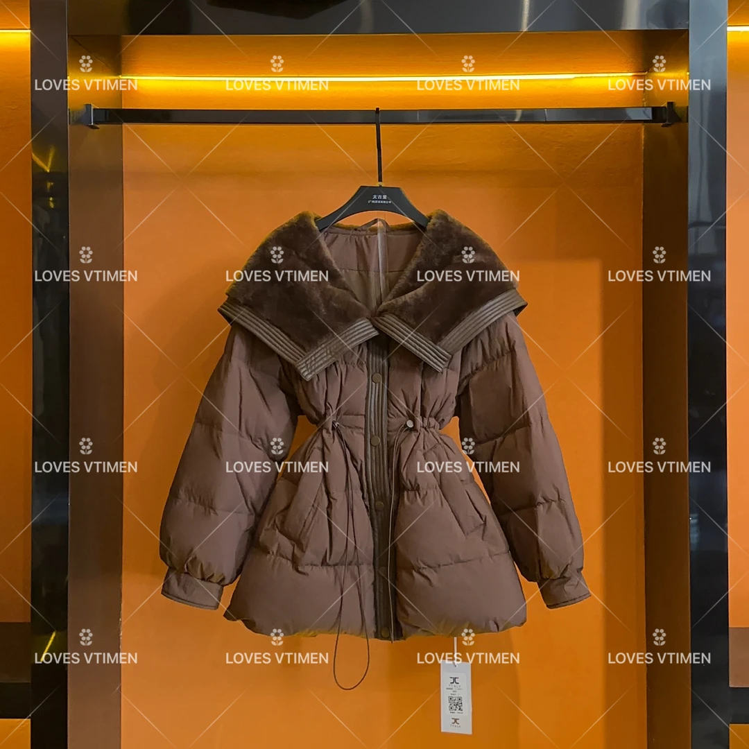 【小鬼专属】编码“33”白鸭绒 设计师款显瘦时尚连帽羽绒服JC-A647