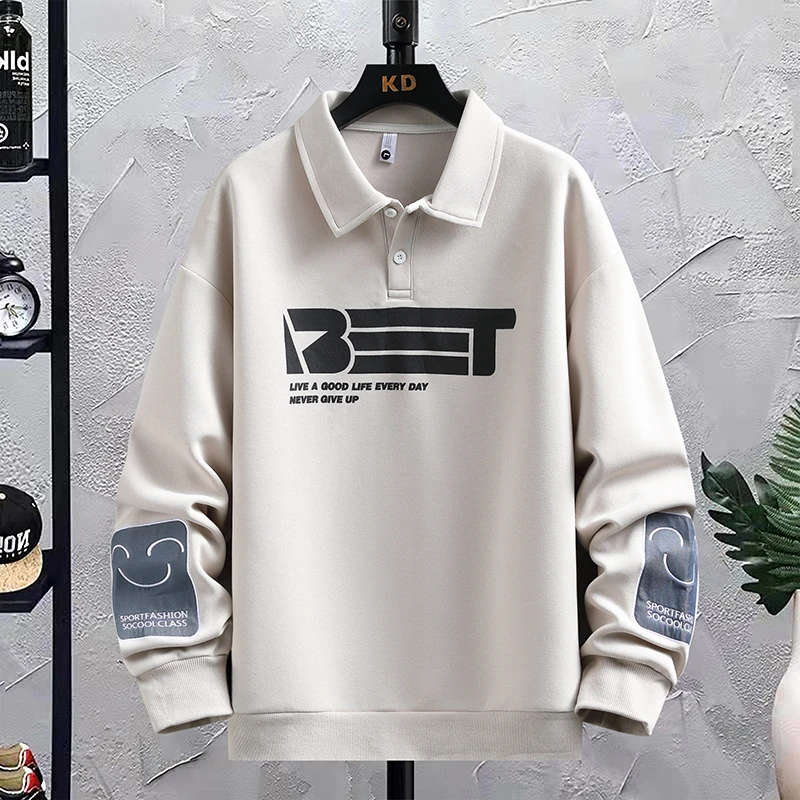 秋冬长袖卫衣男孩12岁15青少年学生13帅气POLO衫14大童男装上衣