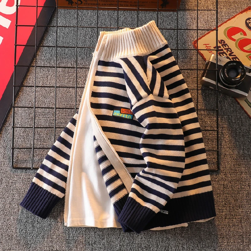 男童毛衣开衫2024年新款秋装中大童针织衫外套男孩春秋款儿童线衣