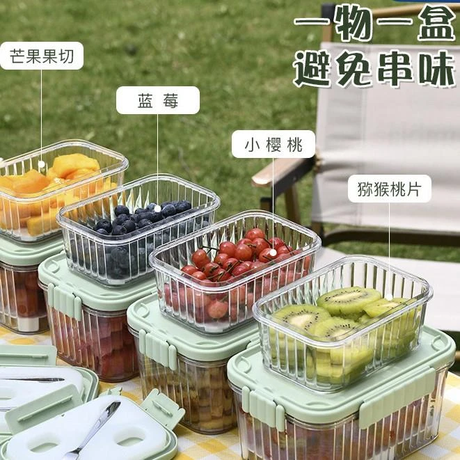 外出冷藏水果保鲜盒学生便当盒移动小冰箱冰盒户外野餐冷冻辅食盒