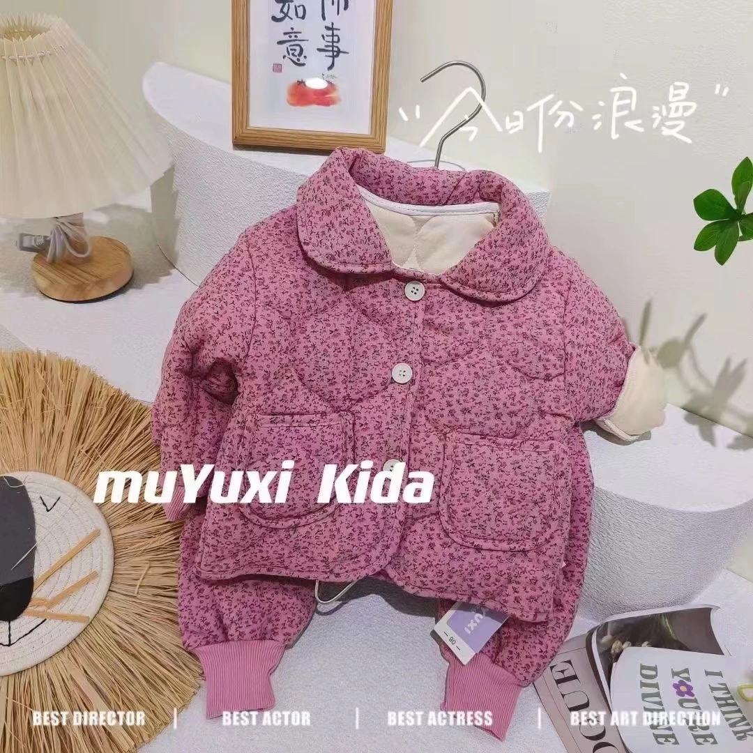 1号天赐清仓秋冬款反季家居服儿童加绒保暖睡衣时尚小童加厚套装