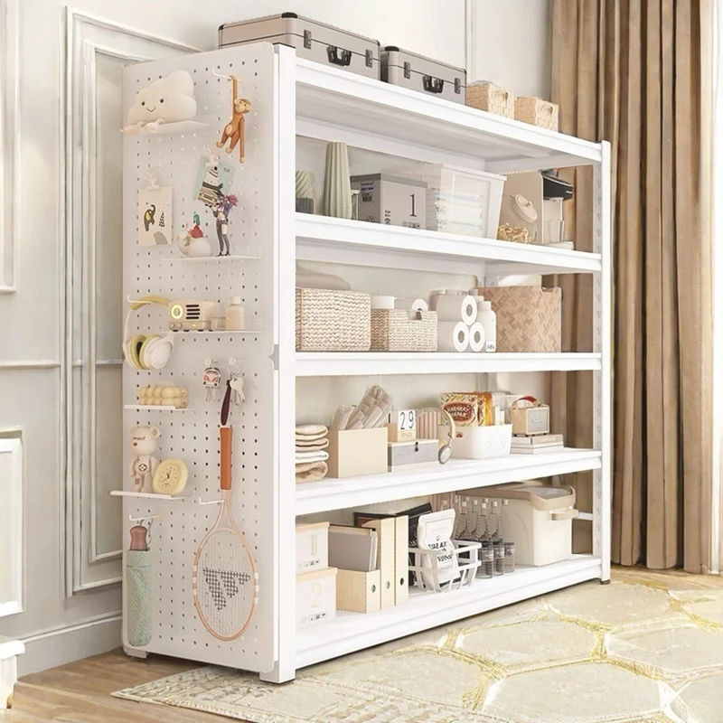 家用货架置物架多层落地仓库阳台储物架杂物间商用超市钢制收纳架