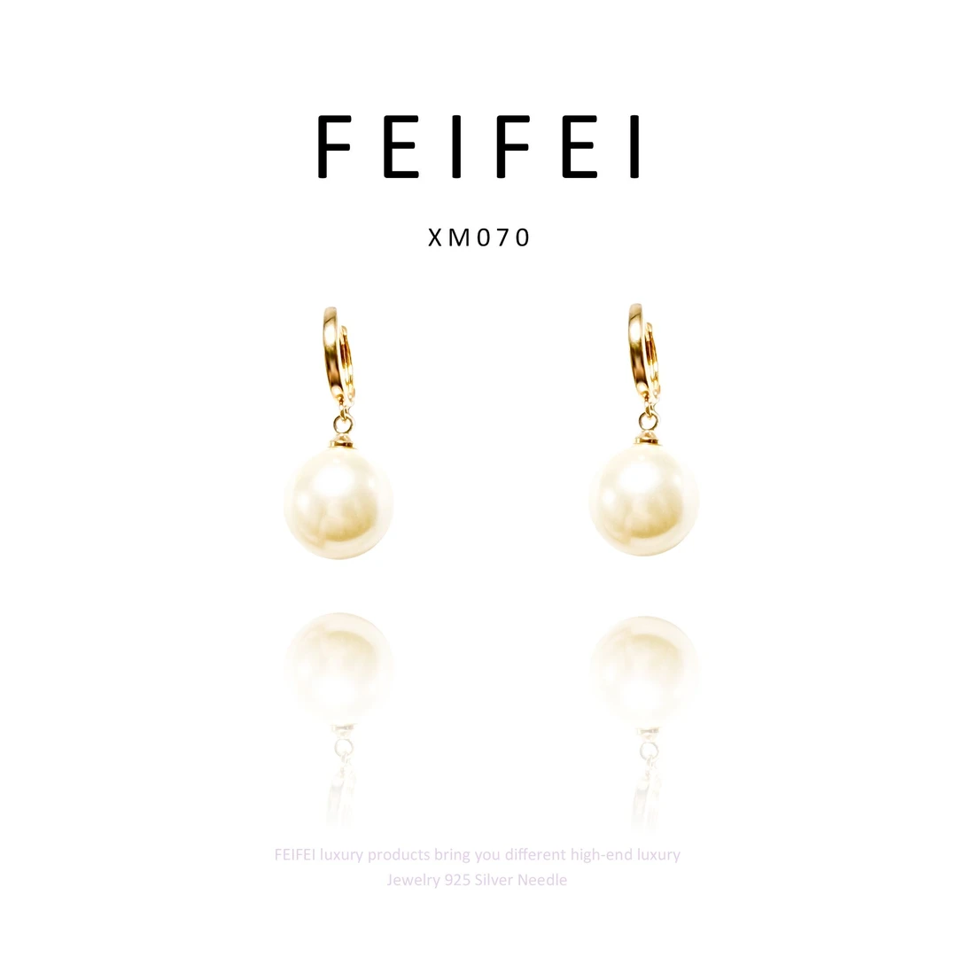 铜合金耳饰 【白月光】FEIFEI  法式百搭 XM070