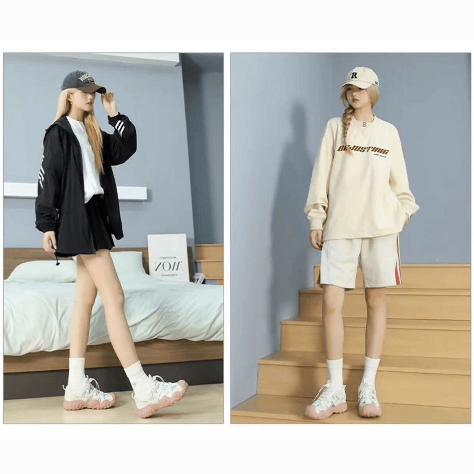 素陌夏季新款学生潮流丑萌鞋户外休闲百搭透气镂空登山春秋薄款