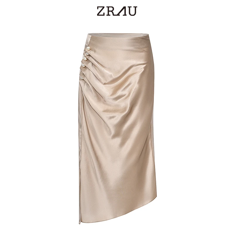 ZRAU温柔质感优雅百搭半身裙91180113293
