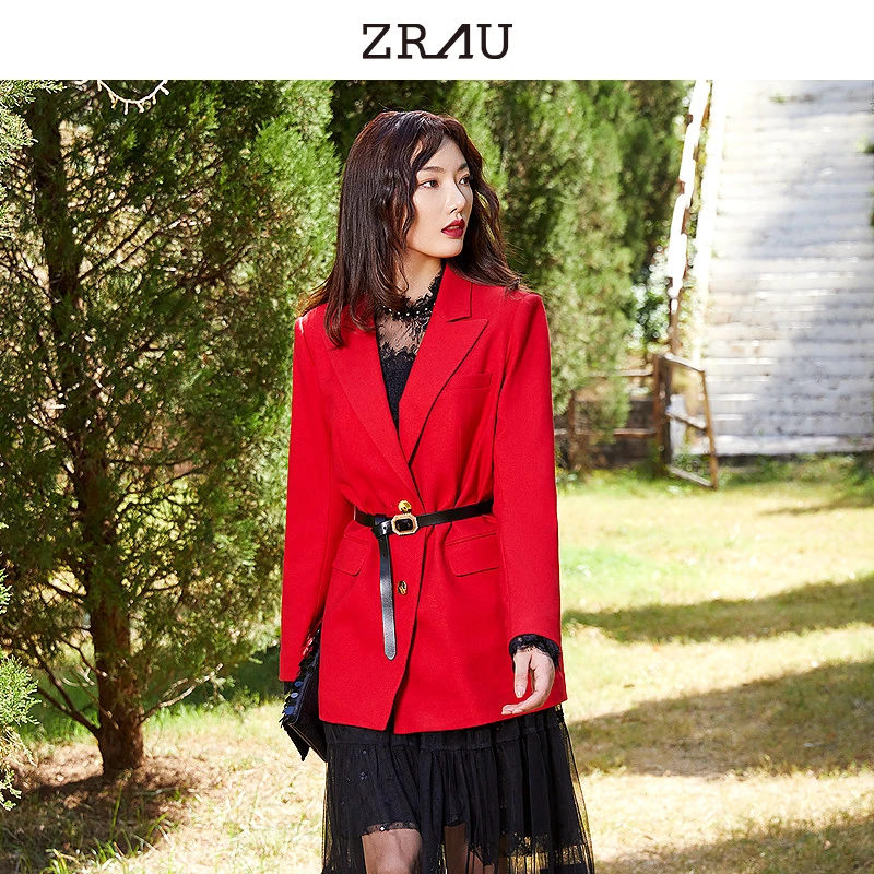 优雅H版型宽松外西装外套91040611269