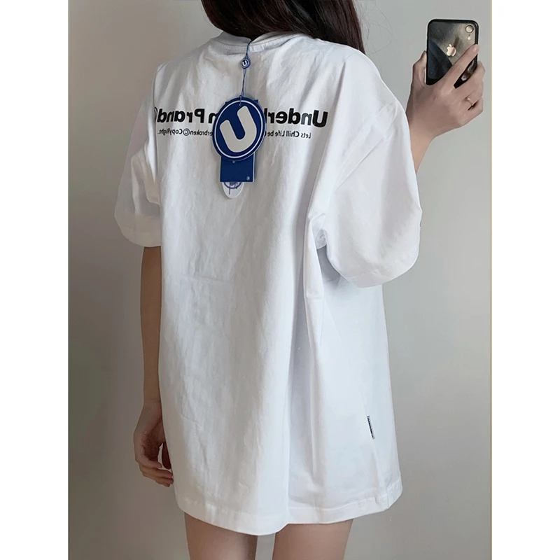 时尚美式复古小众设计感时尚洋气短袖t恤女夏季新款oversize上衣