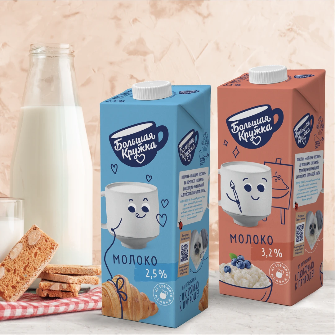 俄罗斯原装进口拜康蓝杯纯牛奶1.5%低脂牛奶/3.2%全脂牛奶