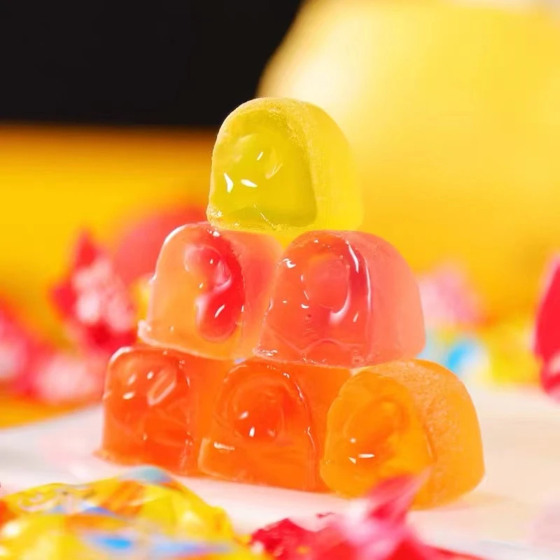 【2袋】乌克兰进口如胜小蜜蜂水果味凝胶糖果500克