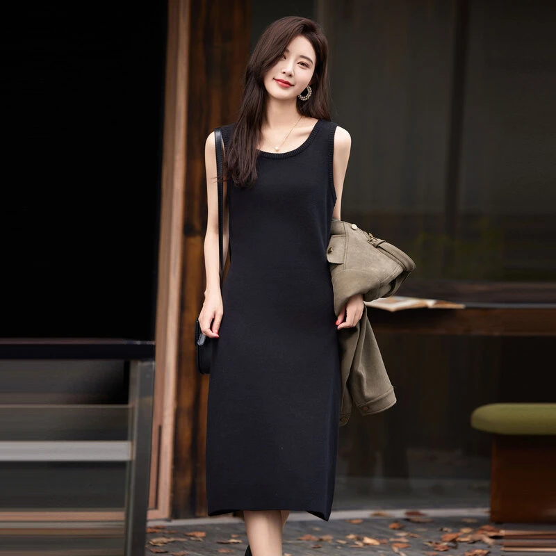 时尚气质背心连衣裙SXB23002