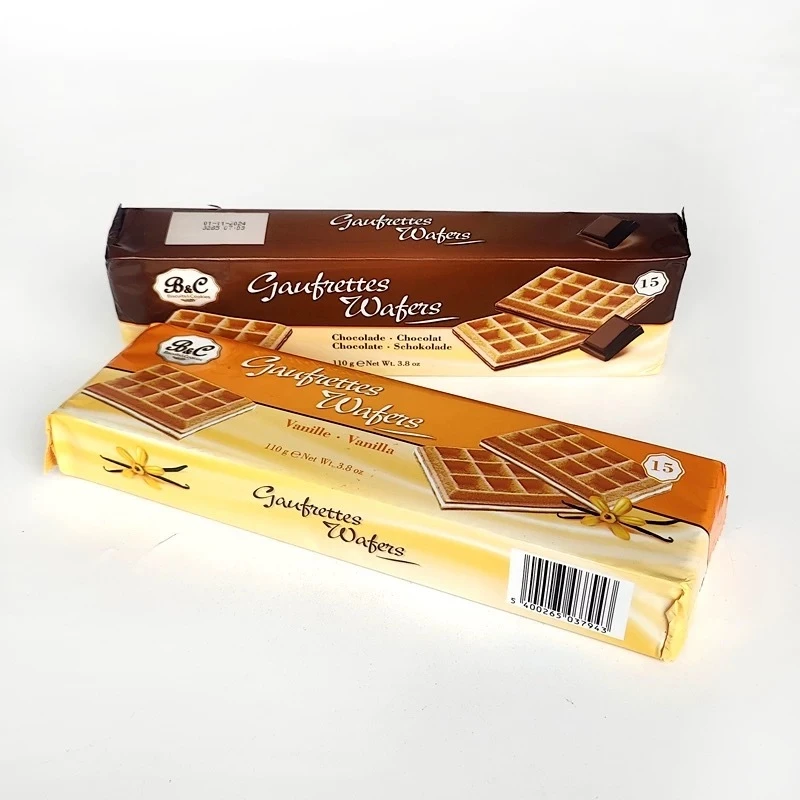 2024年11月1日到期  比恩琪香草味华夫饼干110g巧克力味华夫饼休