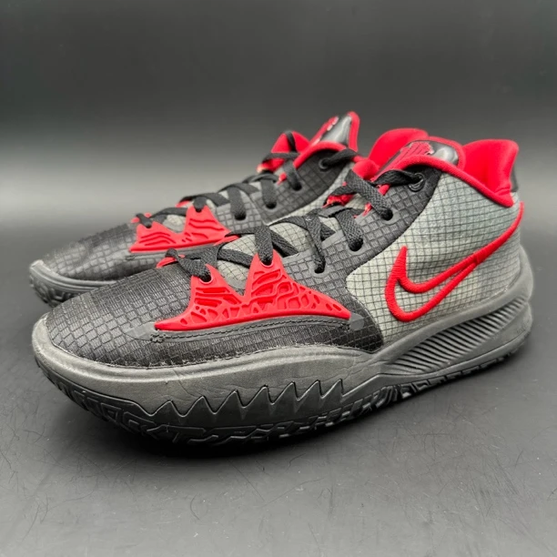 （42.5码）耐克Nike 欧文low4篮球鞋/黑红/98新配盒/CZ0105-006