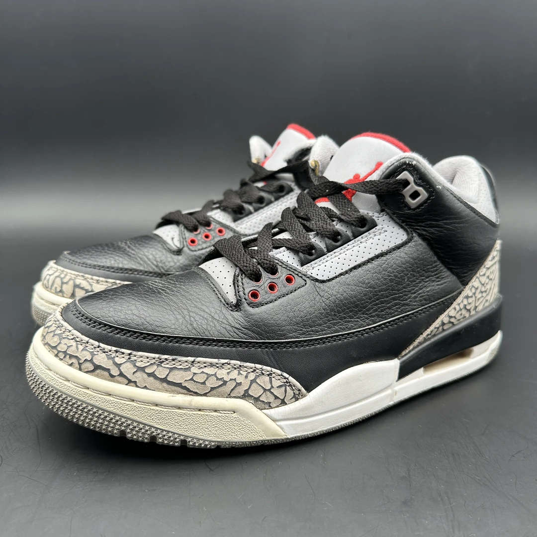 （42码）耐克Jordan AJ3篮球鞋/黑水泥/配盒