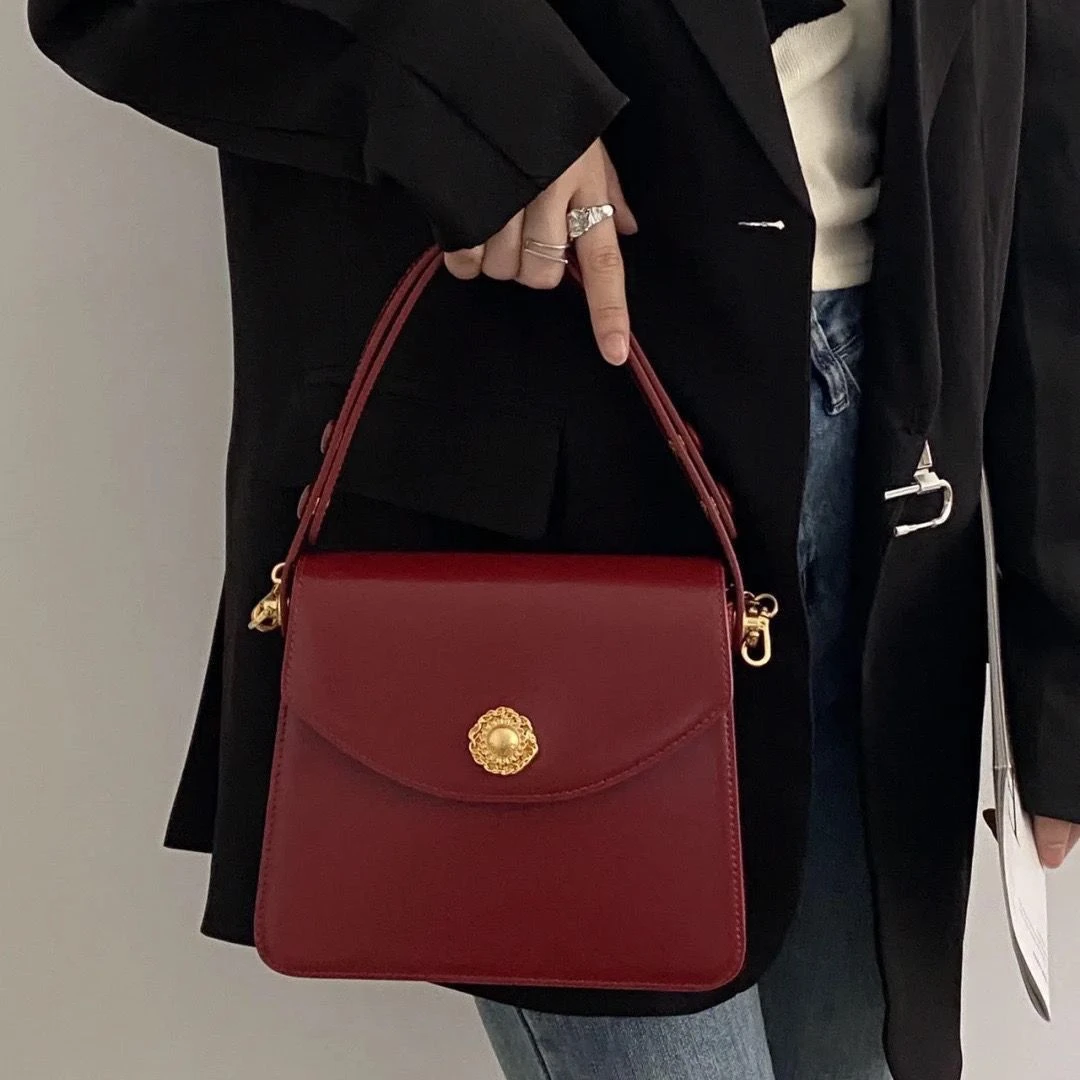 新娘包婚包红色小众高级感结婚包包女2025新款潮手提包单肩斜挎包