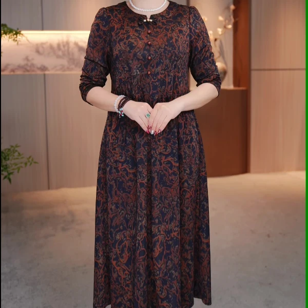 大码女装连衣裙遮肉显瘦加肥加大款收腰显瘦OY-D3050