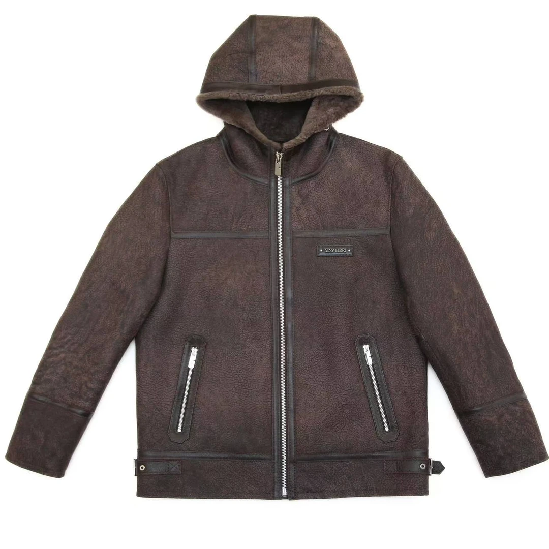 玛瑞 泰勒    97525男装轻奢复古秋冬款皮毛一体