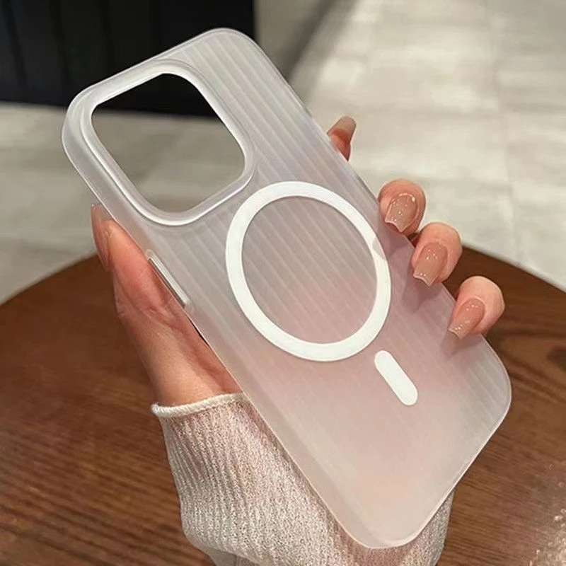 冰川纹理苹果15Promax手机壳全包防摔高级iPhone14/13瓦楞硬壳薄